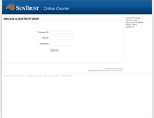 Tablet Screenshot of onlinecourier.suntrust.com